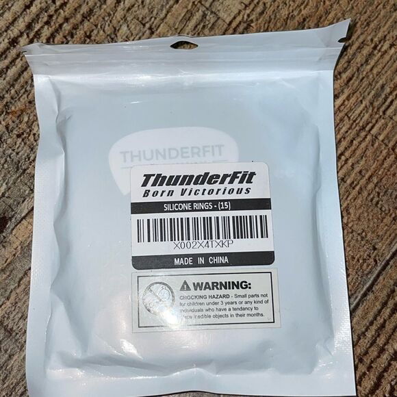 Thunderfit 4 pack silicone rings size 15 new in package - Picture 4 of 4